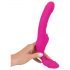 Strepless Strap-On - uzspraužams vibrators (rozā)