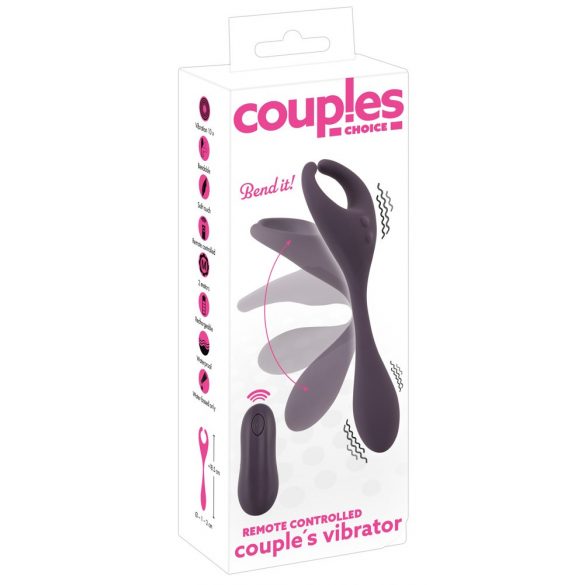 Couples Choice - akumulatora, radio divu motoru vibrators (violets)