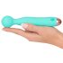 Cuties Mini Wand - uzlādējams, ūdensizturīgs, masāžas vibrators (zaļš) 