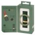 Emerald Love - akumulatora, ūdensizturīgs lūpukrāsas vibrators (zaļš-sarkans)