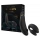 Womanizer Golden Moments 2 - klitora stimulators un pāru vibrators (melns) 