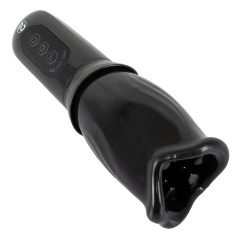   STROKER Rotējošais - akumulatora, rotējošs mākslīgais mutis masturbators (melns)
