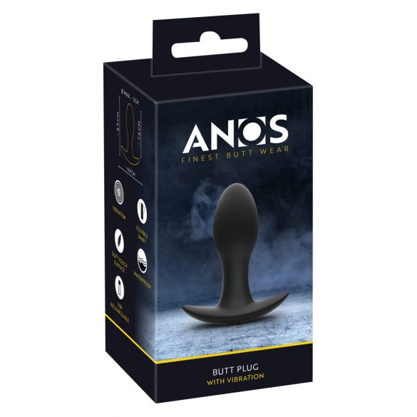 ANOS - uzlādējams, ūdensizturīgs prostatas vibrators (melns) 