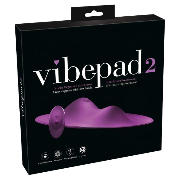 VibePad 2 - akumulatora, radio, laizīšanas spilvena vibrators (violets) 