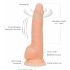 Naked Addiction Rotējošais 8 - akumulatora, rotējošais vibrators (20cm) - dabīgs 