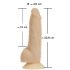 Naked Addiction Rotating 7 - uzlādējams, rotējošs vibrators (18cm) - dabīgs 