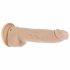 Naked Addiction Thrusting 9 - akumulatora, bezvadu, šūpojošs vibrators - dabīgs (23cm) 