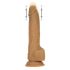 Naked Addiction Thrusting 9 - akumulatoru, radiovadāms, stumjošs vibrators (23cm) 