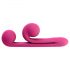 / Snail Vibe Duo - uzlādējams, 3in1 stimulācijas vibrators (rozā) 