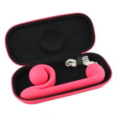   Snail Vibe Duo - akumulators, 3in1 stimulēšanas vibrators (rozā)