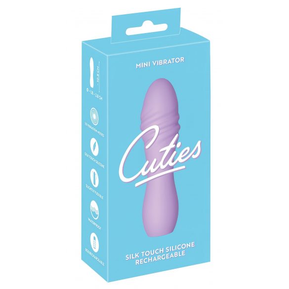 Cuties Mini 3 - akumulatora, ūdensnecaurlaidīgs, spirāles vibrators (violets) 