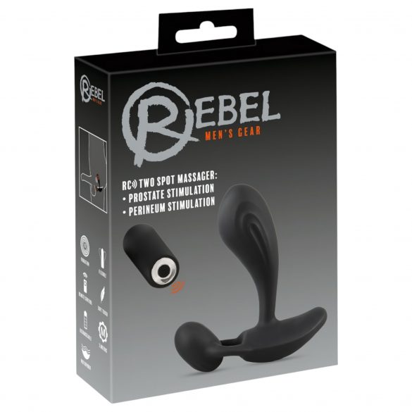 Rebel RC - 2in1 prostatas vibrators (melns) 