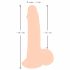 Nature Skin - dildo ar ādu - 19cm (dabīgs) 