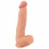 Natute Skin - dildo ar ādu - 25 cm (dabīgs)