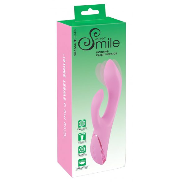 SMILE Nodding - akumulators, klitorisa stimulators, klanvājīgs vibrators (rozā) 