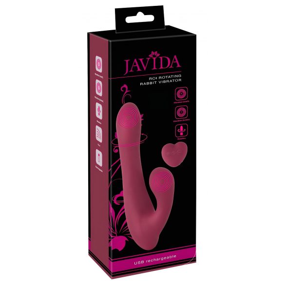 Javida - radiovadīts klitora rokas rotējošais vibrators (sarkans) 