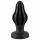 ANOS - īpaši mīksts, rievots anālais dildo - 5cm (melns) 