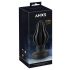 ANOS - supersoft, rievots anālais dildo - 7cm (melns) 