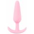 Cuties Mini Butt Plug - silikonā anālā dildo - rozā (2,1 cm) 