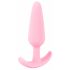 Cuties Mini Butt Plug - silikonā anālā dildo - rozā (2,1 cm) 