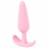 Cuties Mini Butt Plug - silikonā anālā dildo - rozā (2,1 cm) 