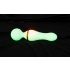 You2Toys Glow in the dark - mirdzošs masāžas vibrators (balts) 