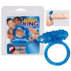   You2Toys - Tīra silikona vibrējošs dzimumlocekļa gredzens - karaliski zils