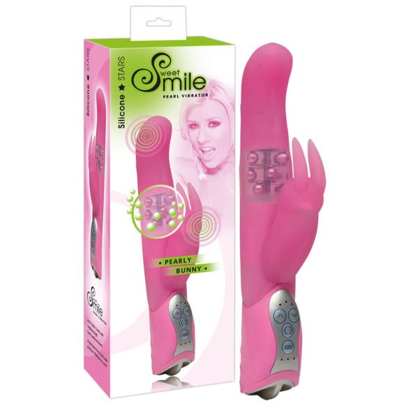 SMILE Perlamains Trusītis - pērļains vibrators (rozā) 