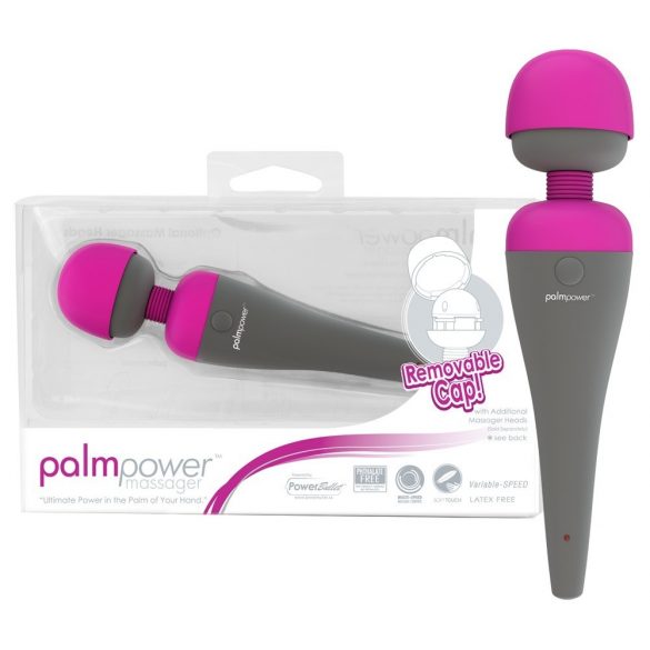 PalmPower masāžas vibrators ar maināmu galviņu 