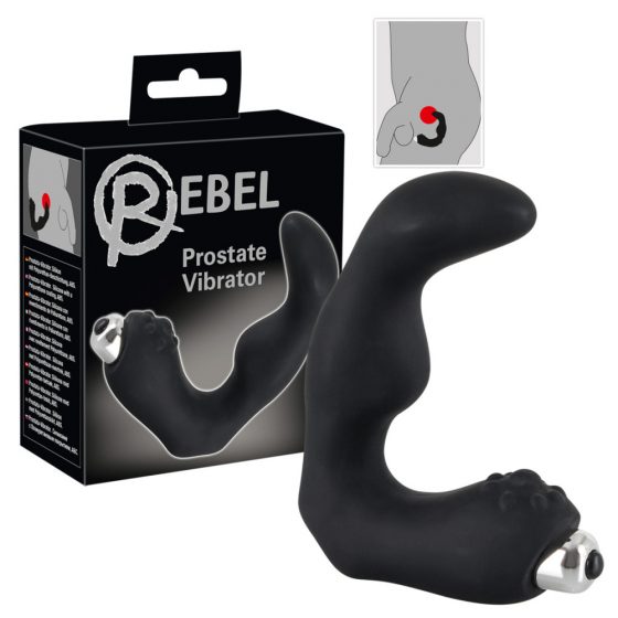 Rebel - kaarjas eesnäärme vibraator (must)