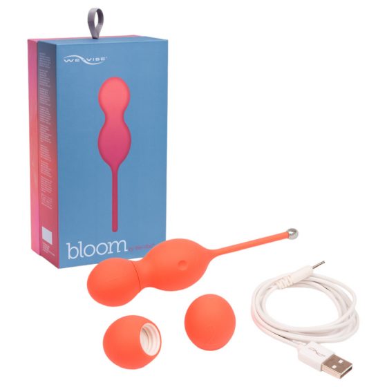 We-Vibe Bloom - maināmi svari vibrējošo geišas bumbiņu (oranža)