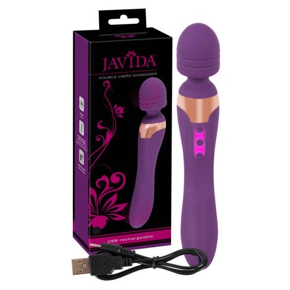 Javida Double - masāžas vibrators (violets) 