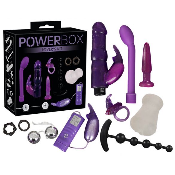 You2Toys - PowerBox - truša vibratoru komplekts (10 daļas) 