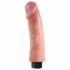 King Cock 9 elokāms ar piepūšamu pamatni vibrators (23 cm) - dabīgs 