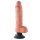 King Cock 10 locījams, ar piesūcekni vibrators (25 cm) - dabiska 