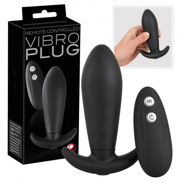 You2Toys - Vibro Plug - radio anālais vibrators (melns) 