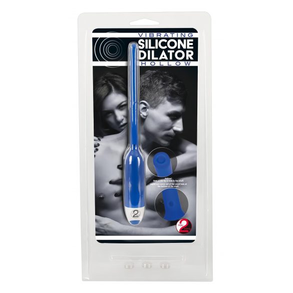 You2Toys - DILATOR - dobs silikona urīnizvadceļu vibrators - zils (7mm) 