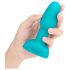 b-Vibe Rimming - rotējošais pērliņu anālais vibrators (tirkīzs) 