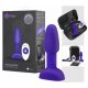 b-Vibe Rimming - rotējoša pērlīšu anālais vibrators (violets)