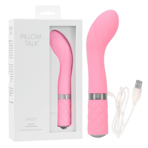 Pillow Talk Sassy - akumulatora G-punkta vibrators (rozā) 