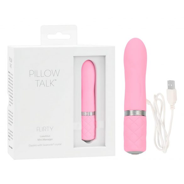 Pillow Talk Flirty - akumulatora nūju vibrators (rozā) 