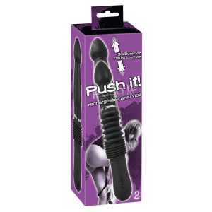 You2Toys - Push it - uzlādējams stumšanas anālais vibrators (melns)