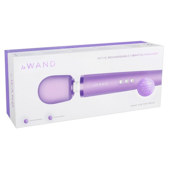 Le Wand Petite - ekskluzīvs, uzlādējams masāžas vibrators (lillā)