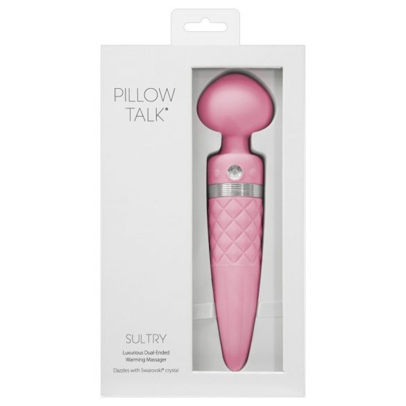 Pillow Talk Sultry - sildošs, 2 motoru masāžas vibrators (rozā) 