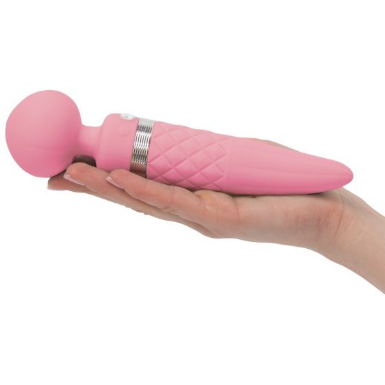 Pillow Talk Sultry - sildītājs, 2 motoru masāžas vibrators (rozā)