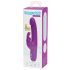 Happyrabbit Realistic Slim - ar akumulatoru, ar klitorālo roku vibrators (violets) 