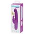 Happyrabbit Realistic Slim - ar akumulatoru, ar klitorālo roku vibrators (violets) 