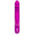 Happyrabbit Realistic Slim - ar akumulatoru, ar klitorālo roku vibrators (violets) 