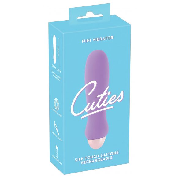 Cuties Mini Purple - akumulatora, silikona rokas vibrators (violets) 