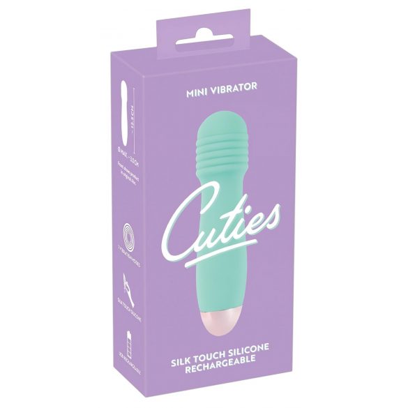 Cuties Mini Wand - uzlādējams, mini masētājs vibrators (zaļš) 